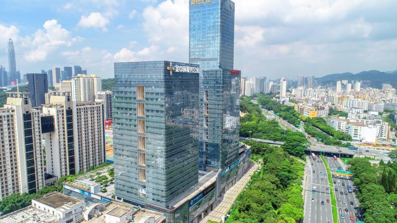 Golden Central Hotel Serviced Residence-Xin Hao E Du Shenzhen Exterior foto